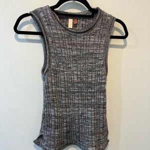 Anthropologie purple knit tank